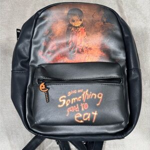 Ripple Junction Halloween Black and Orange Mini Backpack